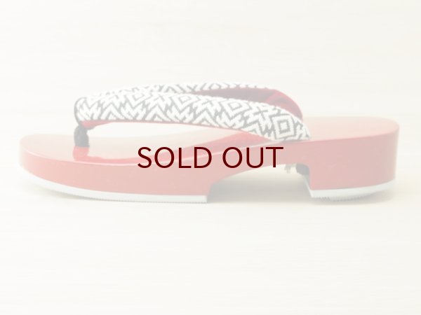 画像4: 唐塗 女下駄 赤上 夏次郎商店(別注) (4)