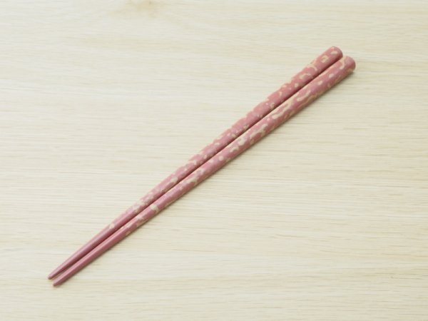 画像4: 唐塗 中箸 (赤、青、桃色) (4)