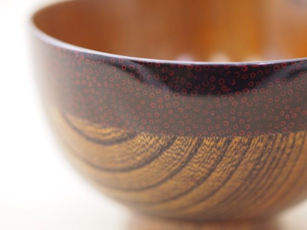 画像4: ななこ塗 黒上拭き漆仕上げ (4)