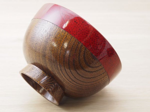 画像2: ななこ塗 赤上拭き漆仕上げ (2)