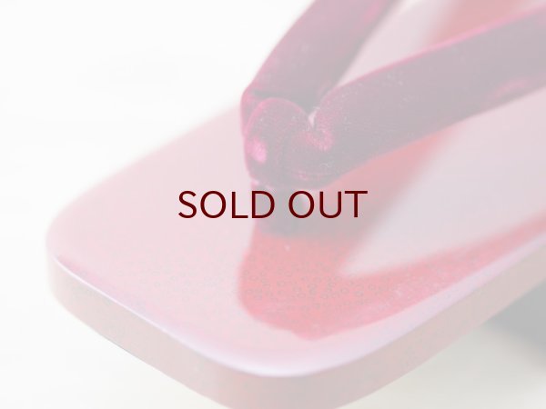 画像5: ななこ塗　女下駄 赤 (5)