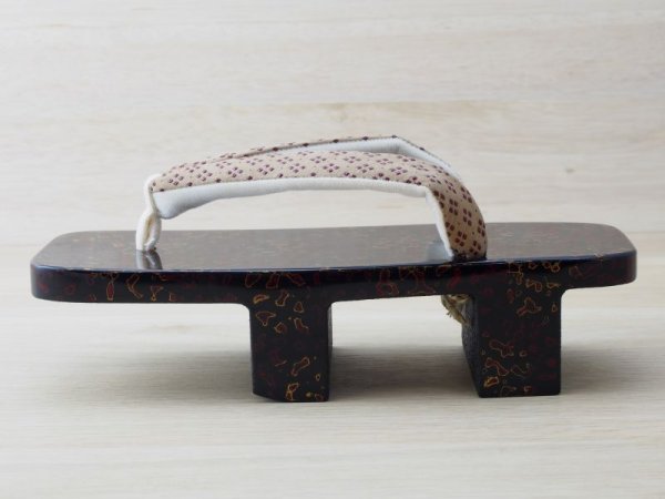 画像4: 唐塗　女下駄 黒上 (4)