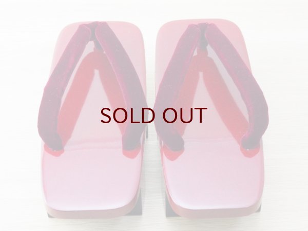 画像3: ななこ塗　女下駄 赤 (3)