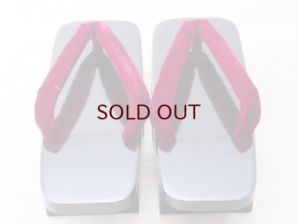 画像2: ななこ塗　女下駄 黒 (2)