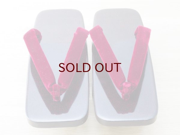 画像3: ななこ塗　女下駄 黒 (3)