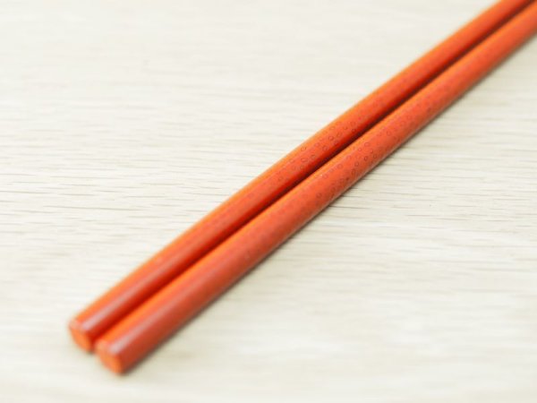 画像7: ななこ塗 女性専用箸 (桃色、オレンジ) (7)