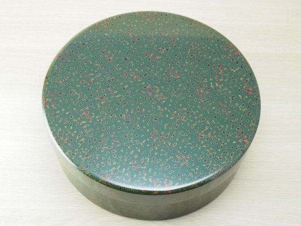 画像2: 唐塗 茶櫃セット 緑上 (2)