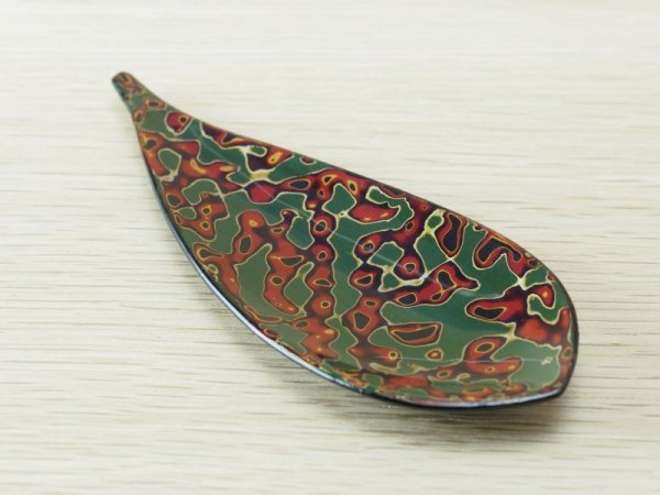 画像7: 唐塗 茶櫃セット 緑赤 (7)