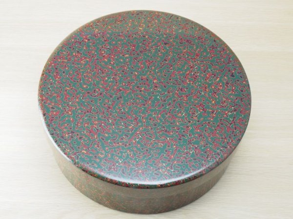 画像2: 唐塗 茶櫃セット 緑赤 (2)