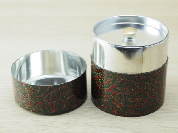 画像4: 唐塗 茶櫃セット 緑赤 (4)