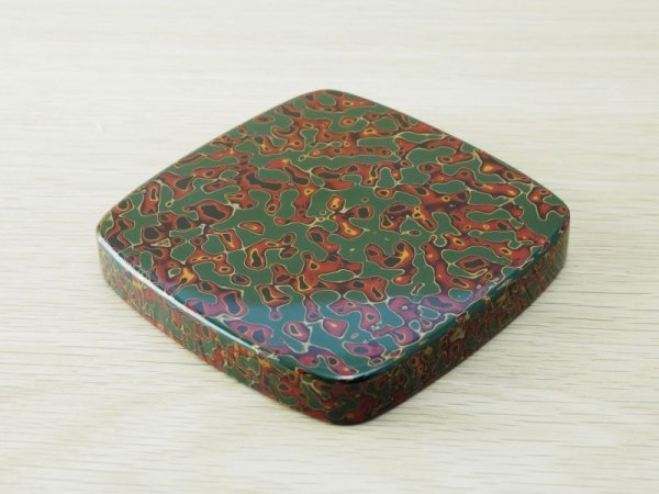 画像6: 唐塗 茶櫃セット 緑赤 (6)