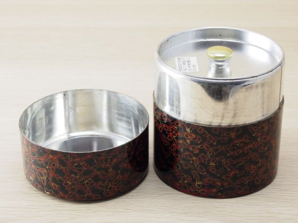 画像4: 唐塗 茶櫃セット 黒上赤彩色 (4)