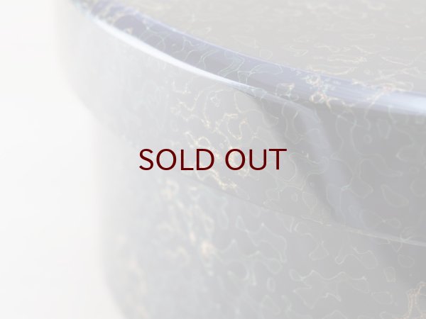 画像8: 唐塗 木製茶櫃セット (黒上緑彩色金入り) (8)