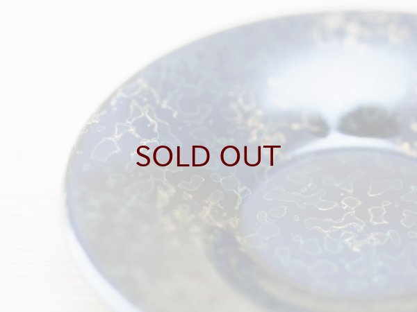 画像10: 唐塗 木製茶櫃セット (黒上緑彩色金入り) (10)