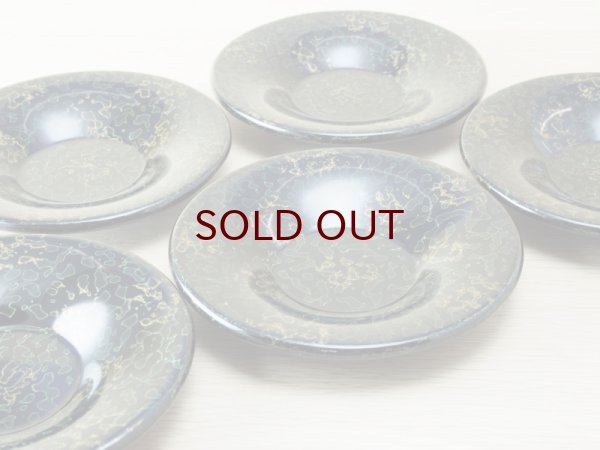 画像5: 唐塗 木製茶櫃セット (黒上緑彩色金入り) (5)