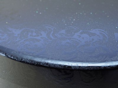 画像3: 紋紗塗　木製茶櫃セット　薔薇模様