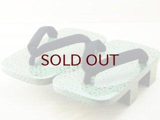 貴重品 高級津軽塗下駄 鼻緒無し、らでん入り
