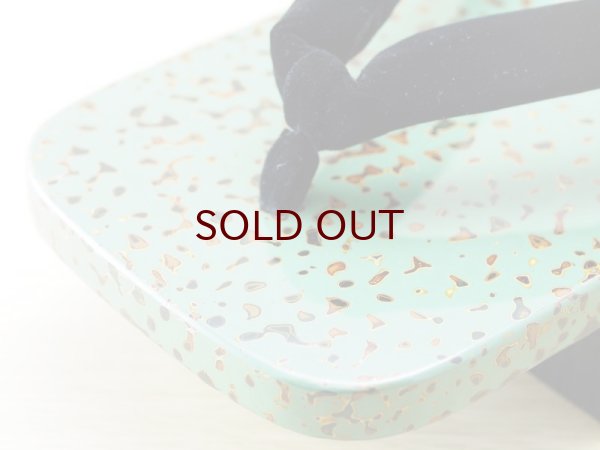 画像5: 唐塗　男下駄　緑上 (5)