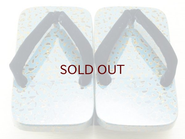 画像2: 唐塗　男下駄　青上 (2)