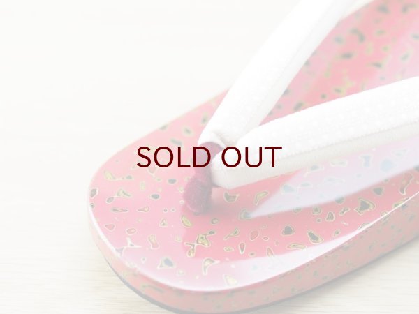 画像5: 唐塗 女下駄桃上金彩色 (5)