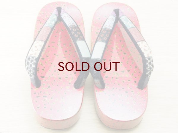 画像2: 唐塗 女下駄桃上金彩色(2) (2)