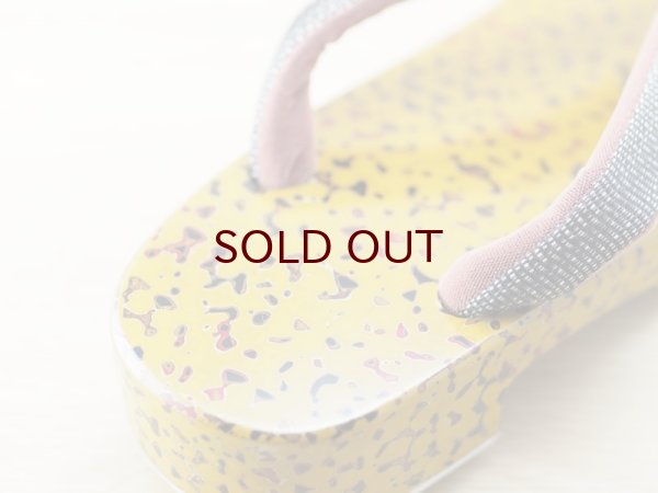 画像6: 唐塗 女下駄黄上金彩色 (6)