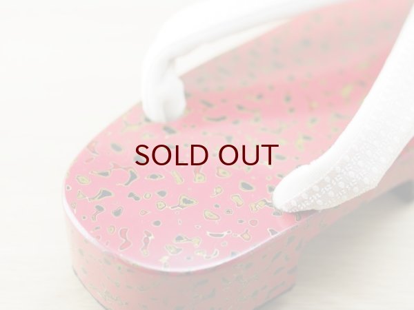 画像6: 唐塗 女下駄桃上金彩色 (6)